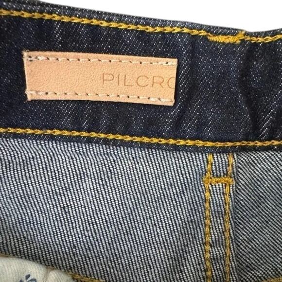 NWT - Anthropologie Pilcro The Split Straight Denim Jeans Size: 27 - Picture 9 of 10